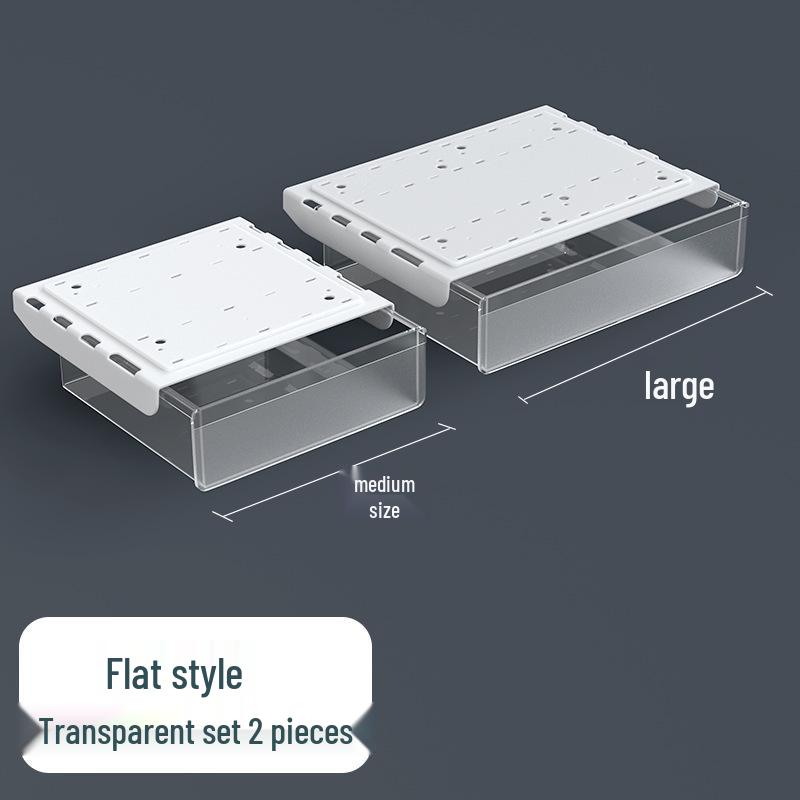 Invisible Under-Desk Storage Drawer for Office Workstation