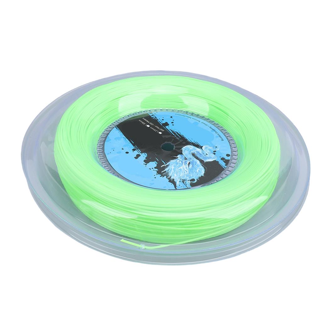 Tennis String Polyester 200m Reel Tennis Racket String for Training Fluorescent Green