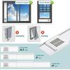 Dryer Vent Window Kit,4" Adjustable Window Vent Kit with Outdoor Dryer Vent Cover