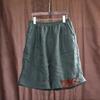 Shorts d'été rétro imprimés décontractés pour femmes, patchwork, amples, shorts de sport