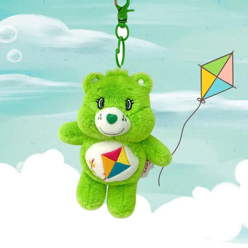 15cm Kawaii Anime Rainbow Bear Plyšový přívěsek na klíče Taška Plyšová panenka narozeninový dárek