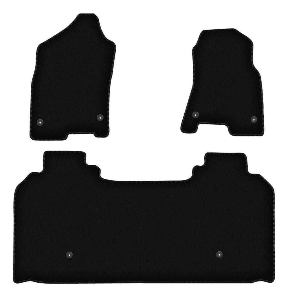 BASIC schwarze Velours-Fußmatten für: Dodge RAM 1500 lang (2019-)