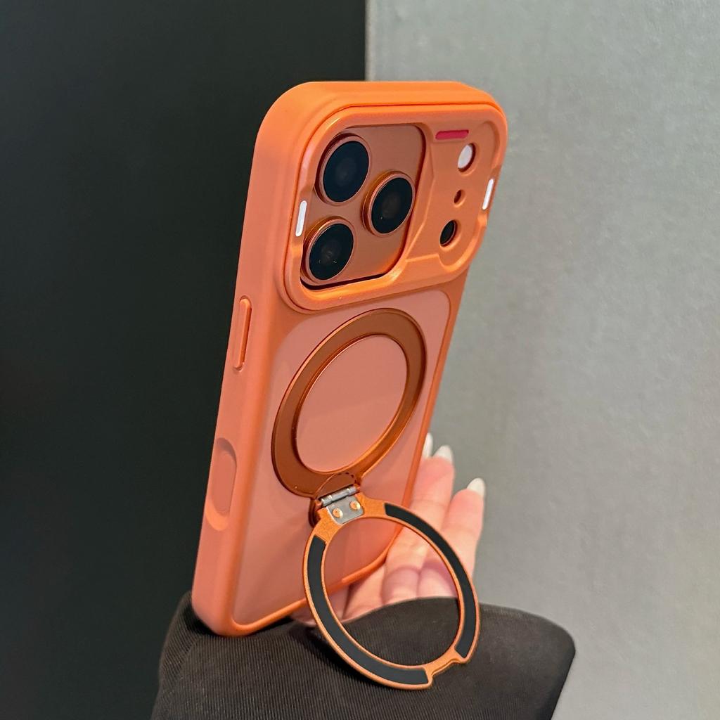Applicable To Apple 17 Rotating Bracket Mobile Phone Case Yadun 360 Contrasting Color iPhone16ProMax Mobile Phone Case