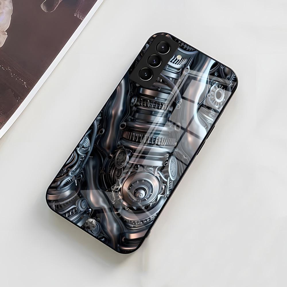 

Mechanical Components Phone Case For Samsung A56 A36 A26 A16 A15 A25 A35 A55 A14 A34 A24 A54 Glass Case Samsung A31 4G