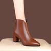 Neue Frühling/Sommer Damenstiefel Damen Niedriger Absatz Stiefeletten Damen Plateau Komfort Mama Schuhe