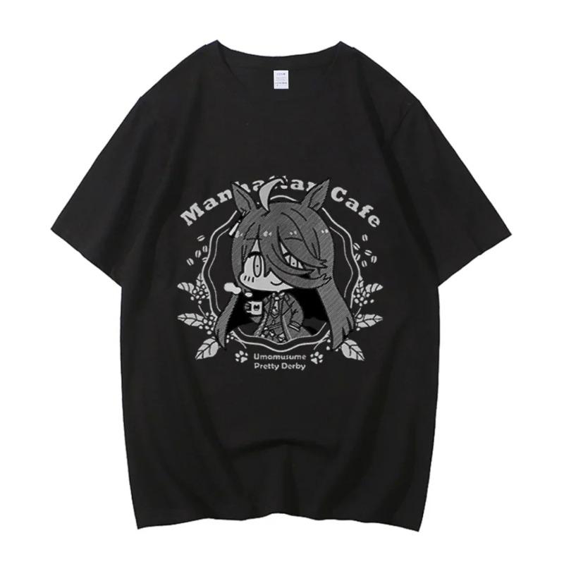 Japanese Game Umamusume T-Shirts Anime Men Women High Quality Cotton Tee Shirt Short Sleeve 100% Cotton T Shirt Tops