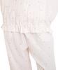 Narue Puff Cream Gauze Petite Heart Frill Pajama Set Women's (R)