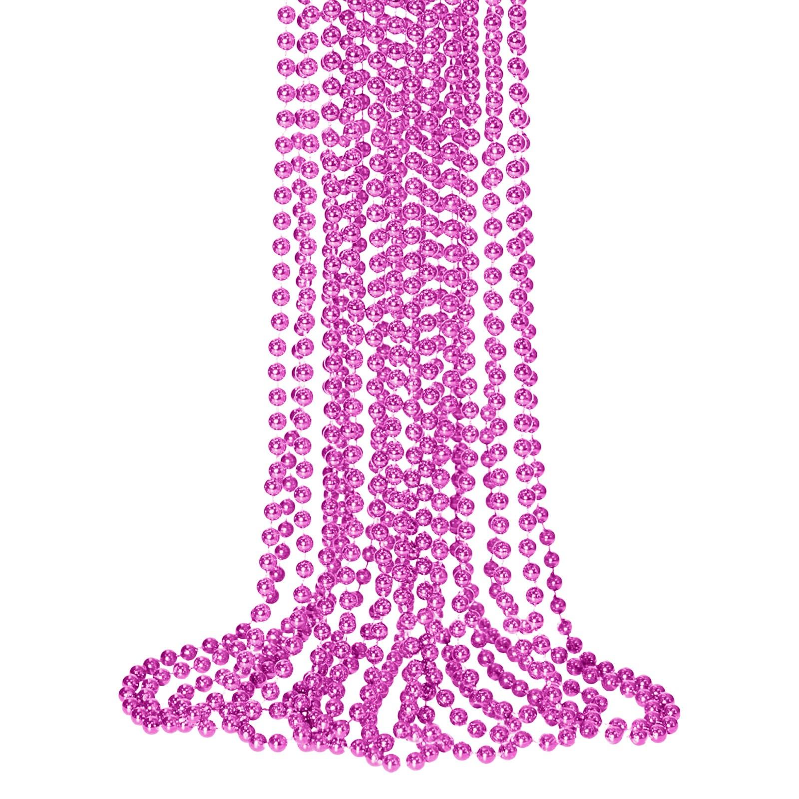 

Ожерелье из бусин для вечеринки, сувениры на вечеринку, цветные бусины, аксессуары для бусин 10 шт. One Size розовый