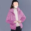 Women's Plus Size Hooded Fleece Coat - Double-Sided Velvet Sweatshirt, Warm Winter Pajamas