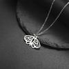 Unisex Aesthetic Punk Style Moth Necklace Elegant Gothic Style Necklace with Animal Pattern Pendant for Fashion Lovers