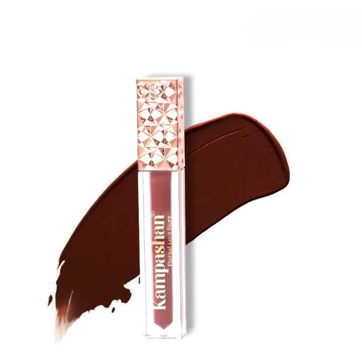 

KAMPASHAN Eternal Love Story Long Stay Matte Liquid Lipstick-Nuanced Nude |Nude Color Lipstick With Vitamin E| 12hr Long Lasting Lipstick | No-Sm