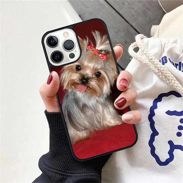 Yorkshire Terrier Dog Paw Print Phone Case Cover For iPhone 17 Air 15 16 14 13 12 Pro Max 11 Pro Max Plus Coque