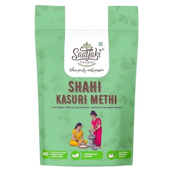 

Saatyaki Naturals Organic Kasuri Methi - 50gm |Pure Kasoori Methi for Cooking, Non-GMO, Gluten-Free Vendhaya Keerai – Dry Fenugreek Leaves 50GM