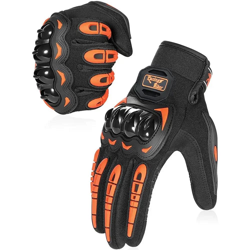 Full Finger Protective Motorcycle Gloves Waterproof Abrasion Resistant Riding Gloves For Men Women Durable Motocross Gear