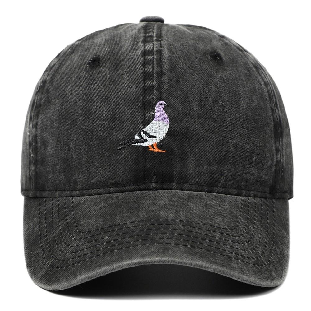 Pigeon Embroidery Pattern Baseball Cap Casual Sunscreen Hats Fashion Baseball Hats All Seasons