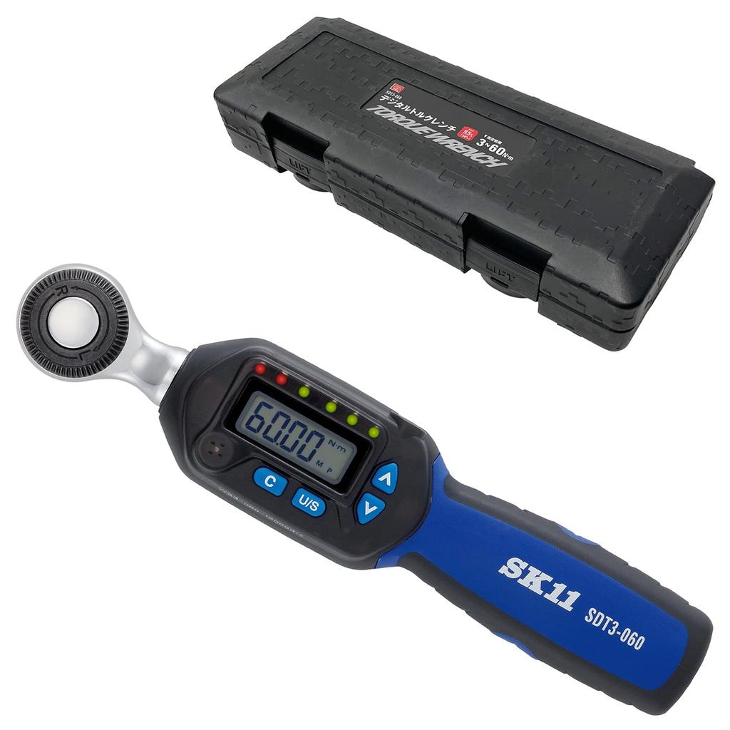 SK11 Digital torque wrench SDT3-060 + socket set with SHS308M