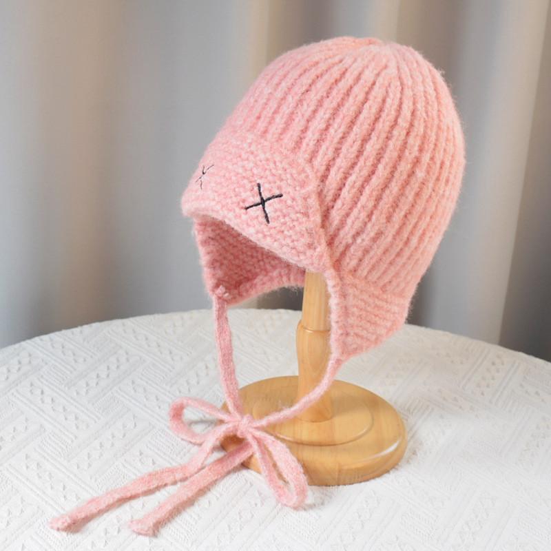 Knitted Hat For Women Winter Warmth Breathable Windproof Fashion Autumn Outdoor Pink