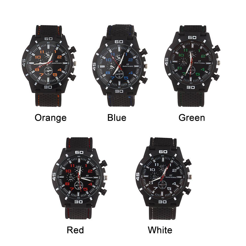 High Quality Student Silica Gel Strap Mens Watches Sports Watch Wristwatches Quartz