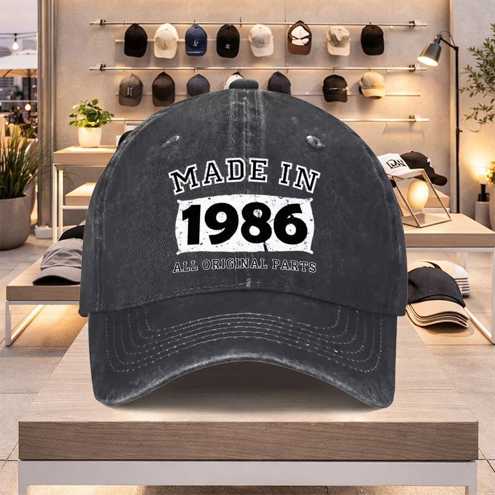 Retro Baseball Cap with Number  Letter  Adjustable Snapback Unisex Hat for Unisex Women
