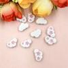 9.7*12.6mm Accessories Alloy Dripping Beaded Material Bracelet Necklace Cute Cloud Beads 10pcs Jewelry Making Fashion  Accessories