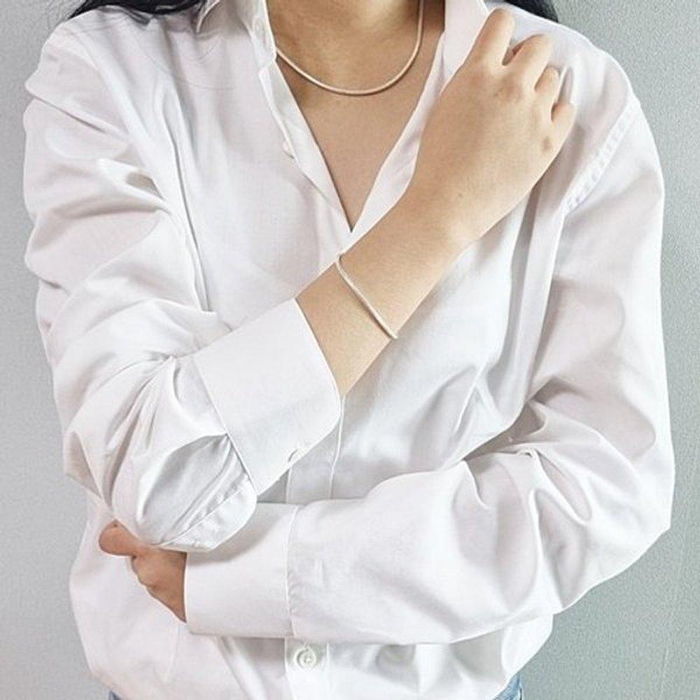 Snake 2.5mm Silver Bracelet Men Women Snake Chain Unique Sterling Silver Couples Burden-Free