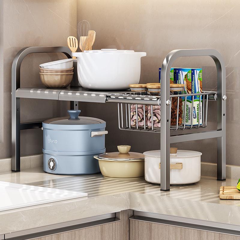 Popular Retractable Under-Sink Organizer & Pot Rack