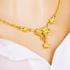 Korean Fashion Plated Five Flowers Bridal Wedding Collar Chain Necklace Pendant