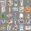 50pcs Creative Cartoon Waterproof Stickers for Planner & Stationery