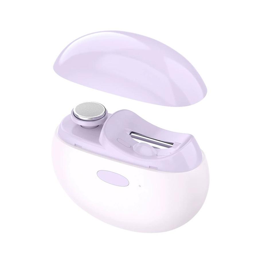 

1 шт. Электрическая машинка для стрижки ногтей, шлифовка и полировка 2 в 1, многофункциональная портативная автоматическая пилка для ногтей, электрический инструмент для маникюра фиолетовый