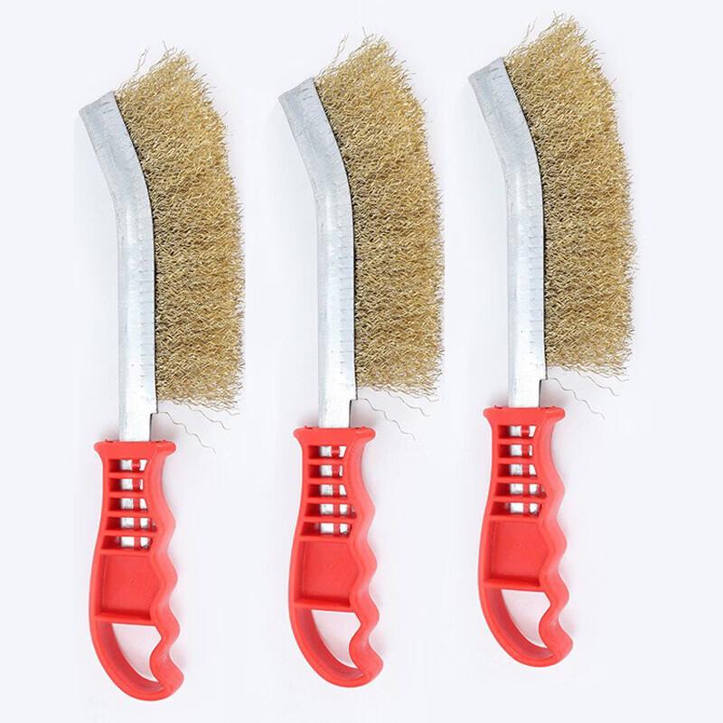 Copper-Plated Knife Wire Brush Set
