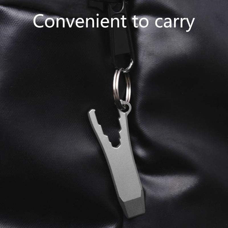 Metal Alloys Crowbars Bottle Opener Small Pry Bar Tool Keychains Pendants Outdoor Camping Tool Keyrchain Accessories
