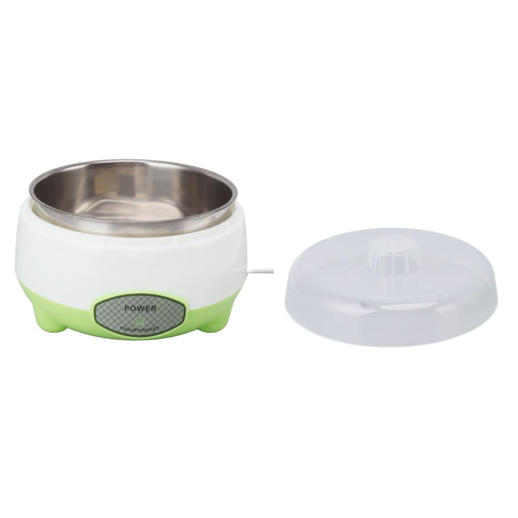 Compact Yogurt Maker Machine Stainless Steel Container Yogurt Maker for Homemade DIY Yogurt Green 15W