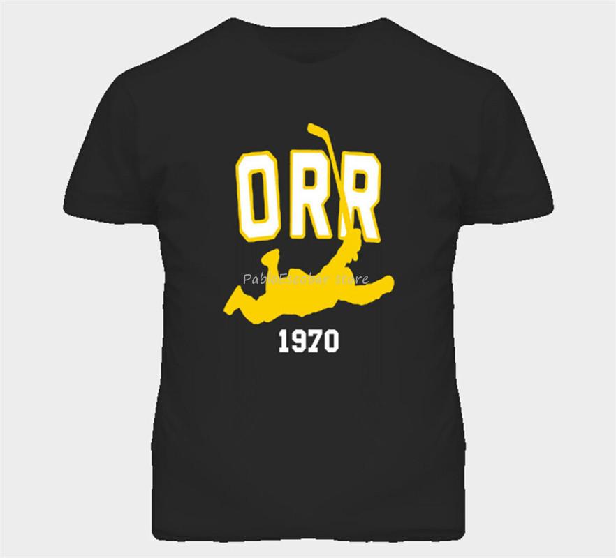 Unisex Cotton Tshirt New Unisex Bigger Size Teeshirt Bobby Orr 1970 Hockey T Shirt Summer Top Gift Tee Shirt Fashion Design For Unisex