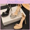 One Strap Sexy Sandals For Women With Pu Platform Block Heel For Summer