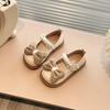 Girls Leather Shoes Pearl Bow Princess Shoes 2025 Spring and Autumn New Children's Fashion Single Shoes Girl Baby Doudou Shoes