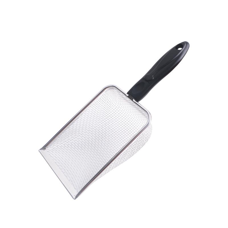 Stainless Steel Large Cat Litter Scoop with Hollow Design - Pet Poop Scooper