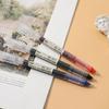 10Pcs/Pack Portable Rollerball Pen 3 Colors Optional Anti-Slip Pen Grip 0.5mm Needle Nib Office School Writing Supplies