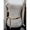 Used Gold Chain Belt with Coin Charms