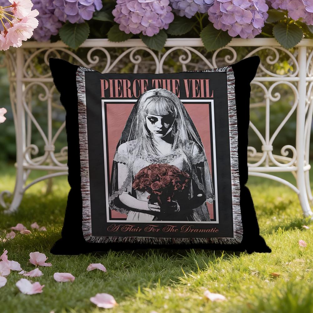 P-Pierce Band The Veil Cushion Cover Home & Car Dual-Scene Pillow Cover: Reversible for Premium Comfort