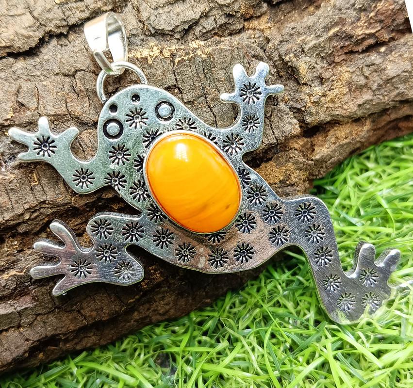 

CarnelianGemstone 925 Sterling Silver Plated Girl s pendant Rnov-415 M оранжевый