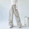 Damen Amerikanische Retro Fallschirmhose 2025: Unisex, Locker geschnitten, Hohe Taille, Weites Bein, Schnelltrocknender Cargo-Stil für den Herbst