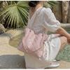 IELGY Oil Wax Leather Chain Underarm Bag Commuter Tote Bag