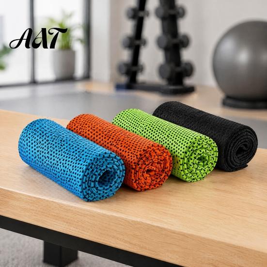 Yoga Exercise Towel 90x30cm Cooling for Face, Chilly Sports with Storage Bag Hot Weather Relief And Carabiner, Portable Cold Neck Wrap