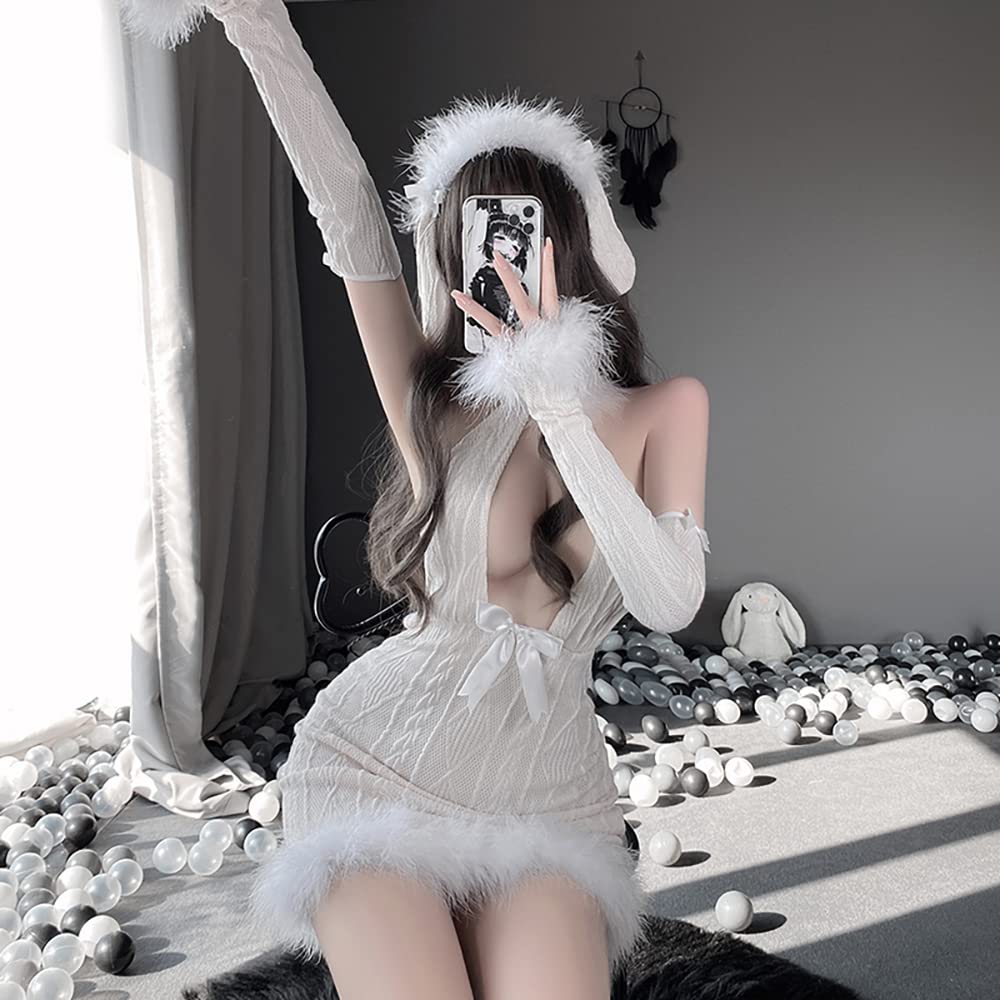 Sweater to Kill a Sexy Extremely Erotic Lolita Open High Fashion Maid Maid Dumpling Girl Cosplay Shiro [SHLYMP] Virgin, Cosplay, Erotic, Naughty,