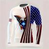 women o neck long sleeve 3d print t shirt