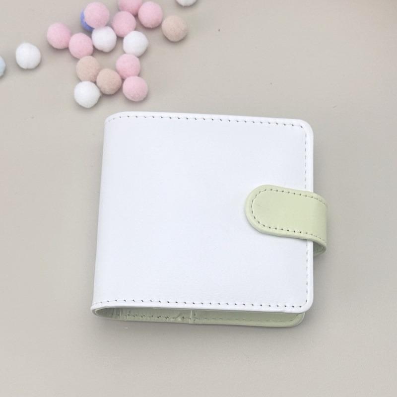 Mini Candy Farbe PU Leder Kpop Fotokarten Ordner Sammelbuch 3 Zoll Kartenaufbewahrung Idol Karte Fotoalbum Halter Buch Schreibwaren