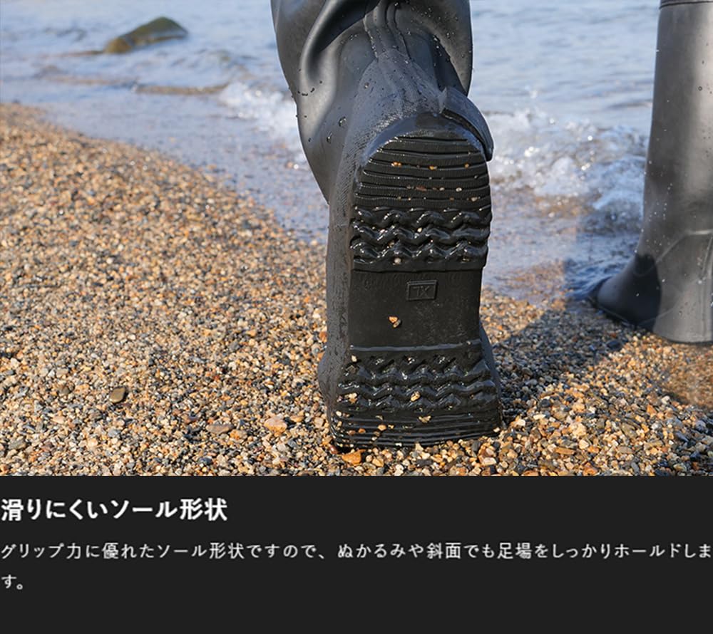 JACKALL Packable Boots R Black Size S (24~24.5cm)