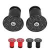 1 Pair of Handlebar Grip End Caps Aluminum Alloy Universal Bar Plugs for Mountain Road Cycling
