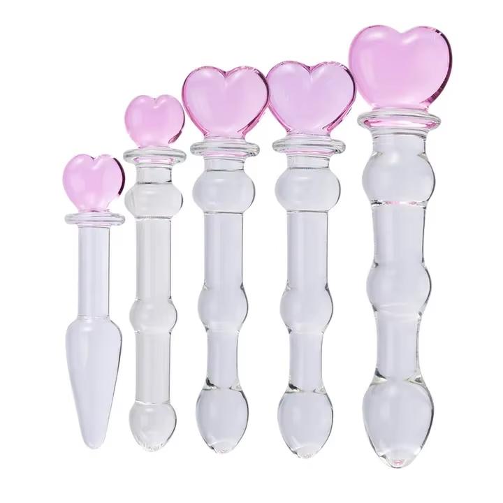 New Design Glass Anal Plug Sex Toy for Women Anal Beads Butt Plug Innovative Sex Products
