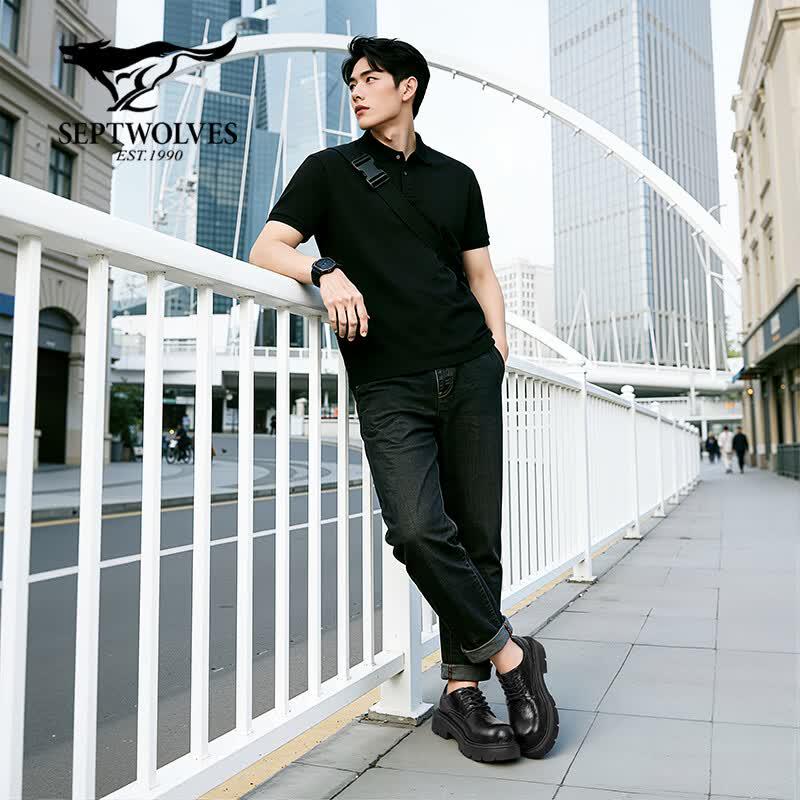Qipilang Men's Casual Derby Shoes